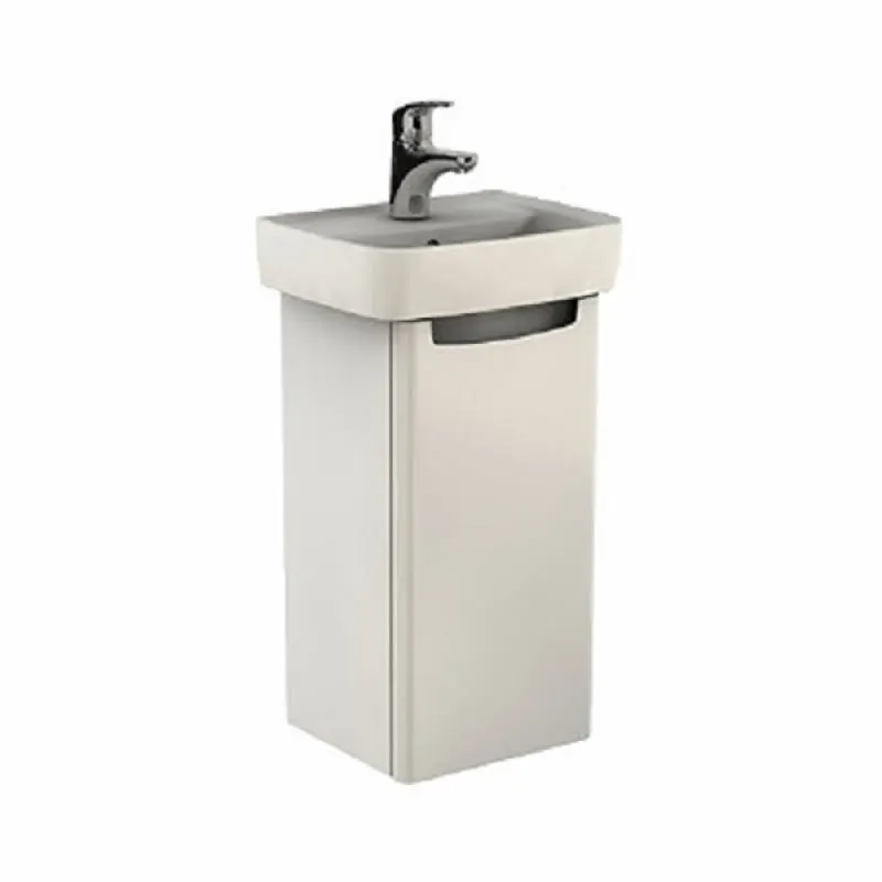 Set mobilier si lavoar Kolo Rekord, 40 cm, usa inchidere lenta, ceramica sanitara, alb lucios