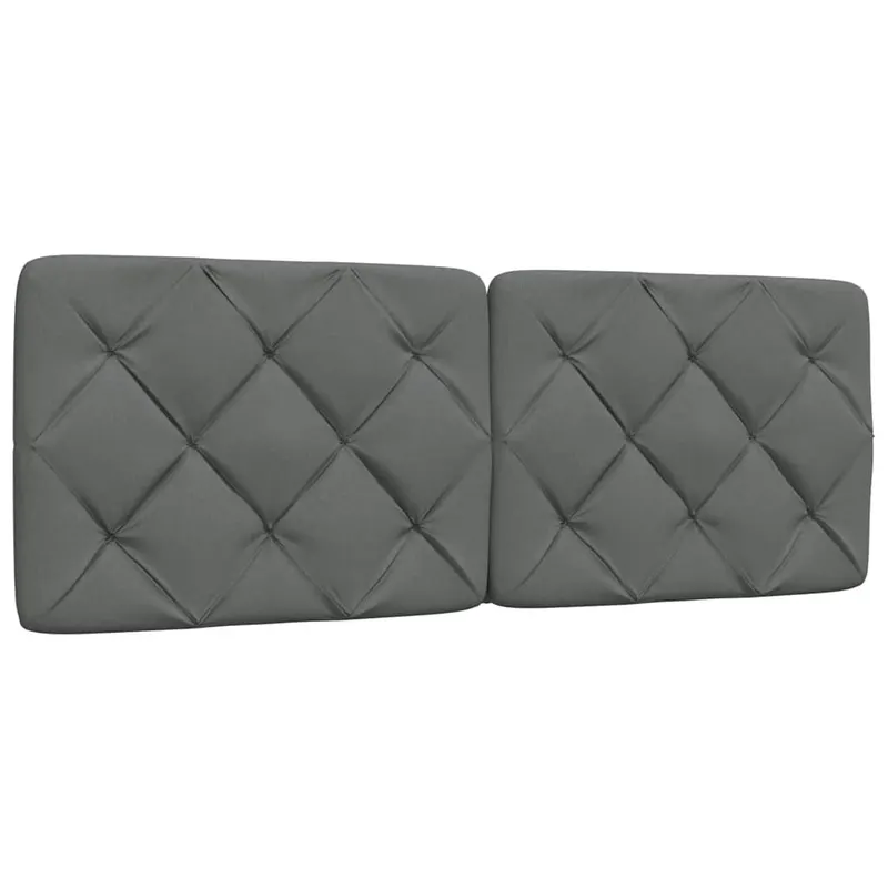 perna pentru tablie de pat, gri inchis, 140 cm, material textil