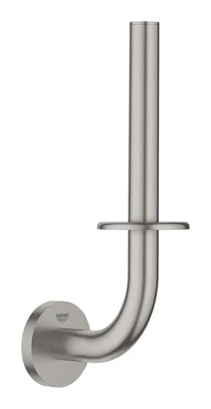 Rezerva hartie igienica Grohe 41186DC0, Start, pe perete, 1 rola, metal, mat, otel satinat