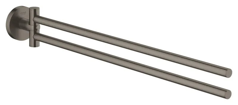 Suport prosop Grohe 40371AL1, Essentials, pe perete, 449 mm, metal, mat, grafit