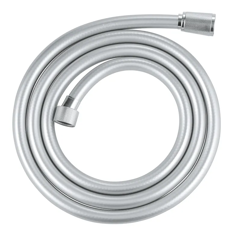 Furtun dus Grohe 27506001, 1.75 m, 5 bar, 1 2 tip conexiune para dus, 1 2 tip conexiune baterie, Crom