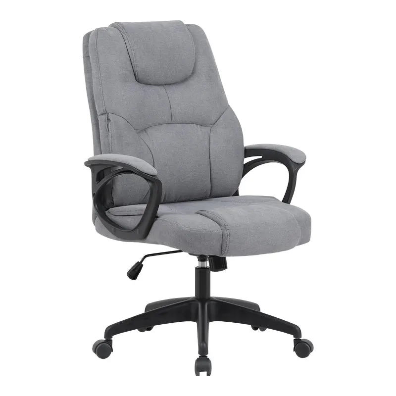 Scaun de birou directorial Kamora, stofa, 66x67x111 cm - Antracit