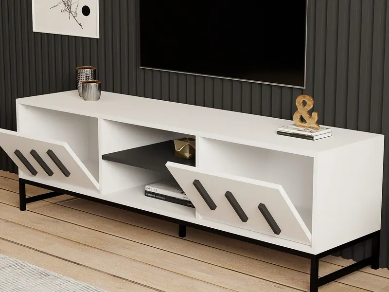 Comodă TV Shape, Diverse culori, 160x40x50 cm - Alb