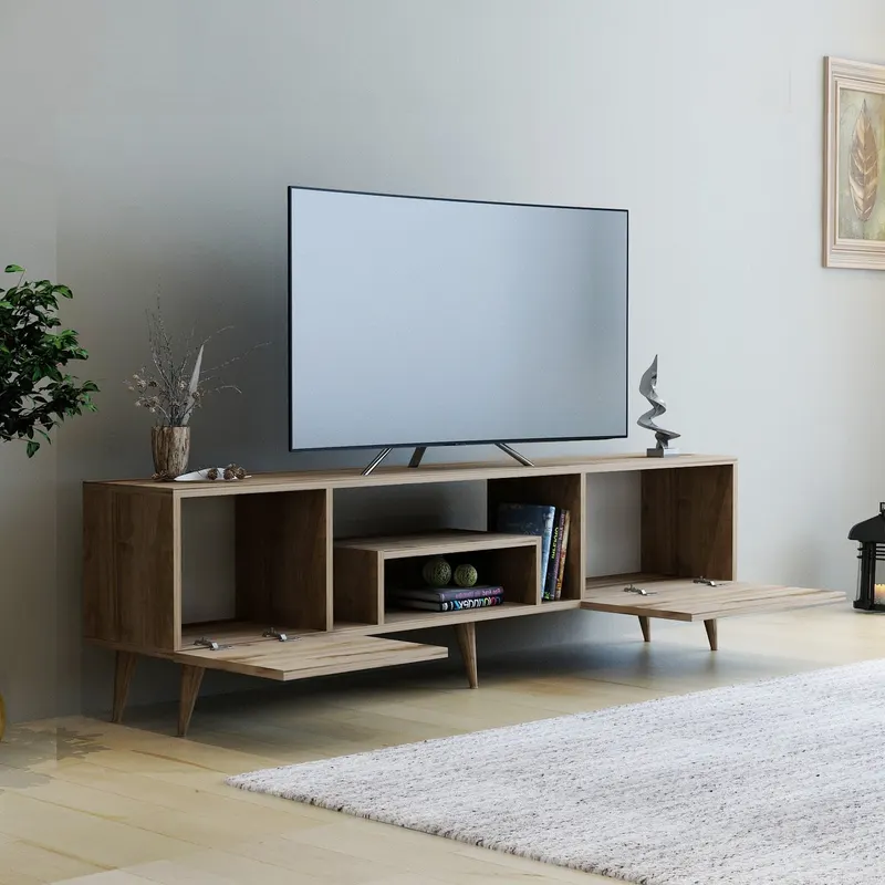 Comodă TV Irma, Diverse culori, 150x30x42 cm - Nuc