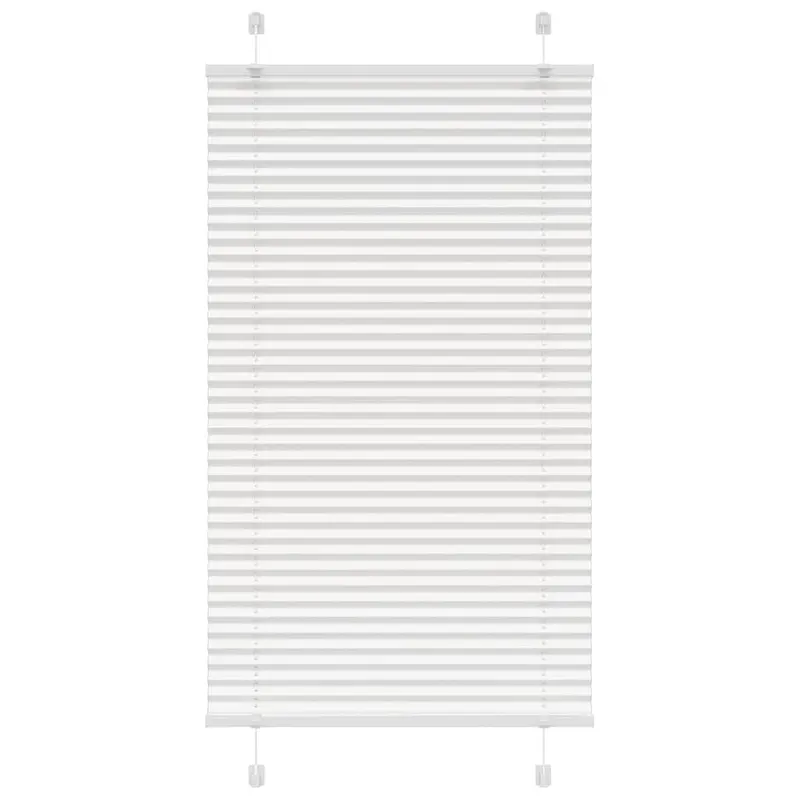 jaluza plisata alb 80x150 cm latime tesatura 79,4cm poliester