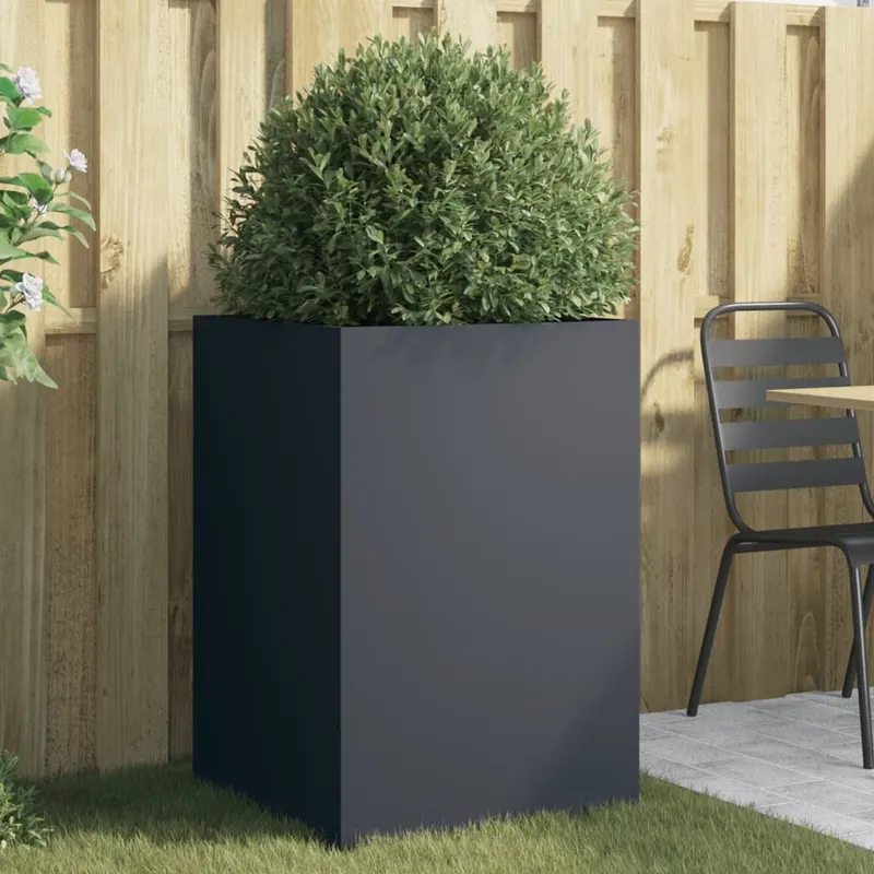 jardiniera, antracit, 52x48x75 cm, otel laminat la rece
