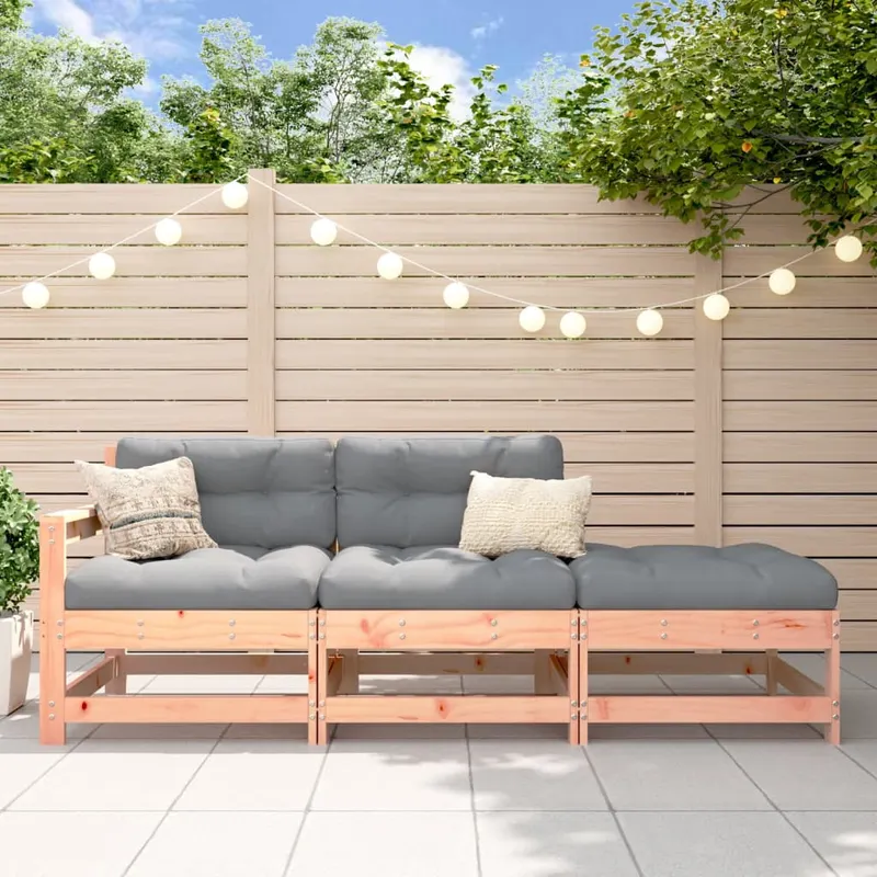 set mobilier de gradina, 3 piese, lemn masiv douglas