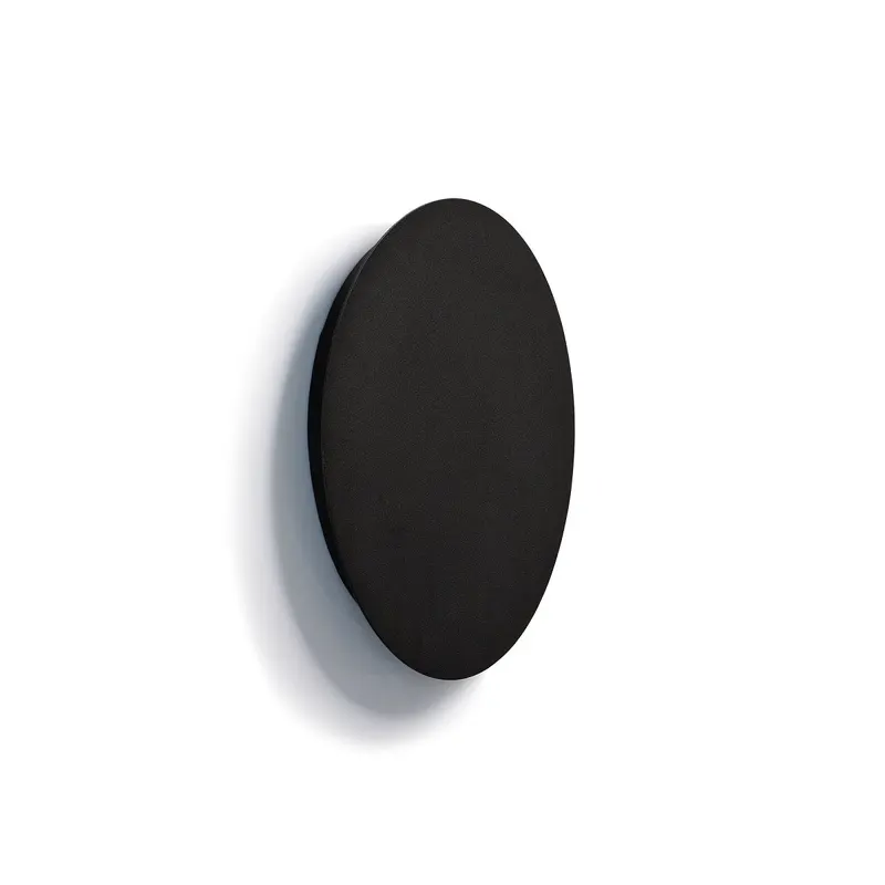 Aplica de perete FAZURA - Negru / Ø25 cm