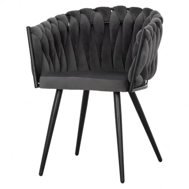 Scaun ANDRA SOFT VELVET - Grey