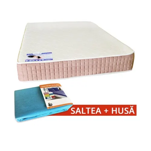 Set Saltea SuperOrtopedica Lux Saltex 1400x2000 + Husa cu elastic