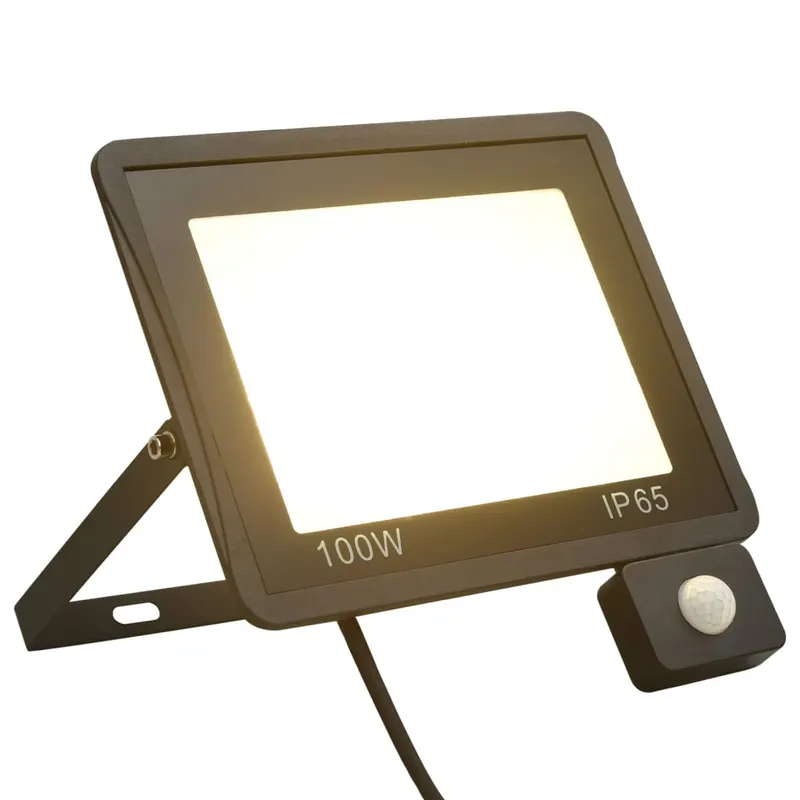 proiector led cu senzor, 100 w, alb cald