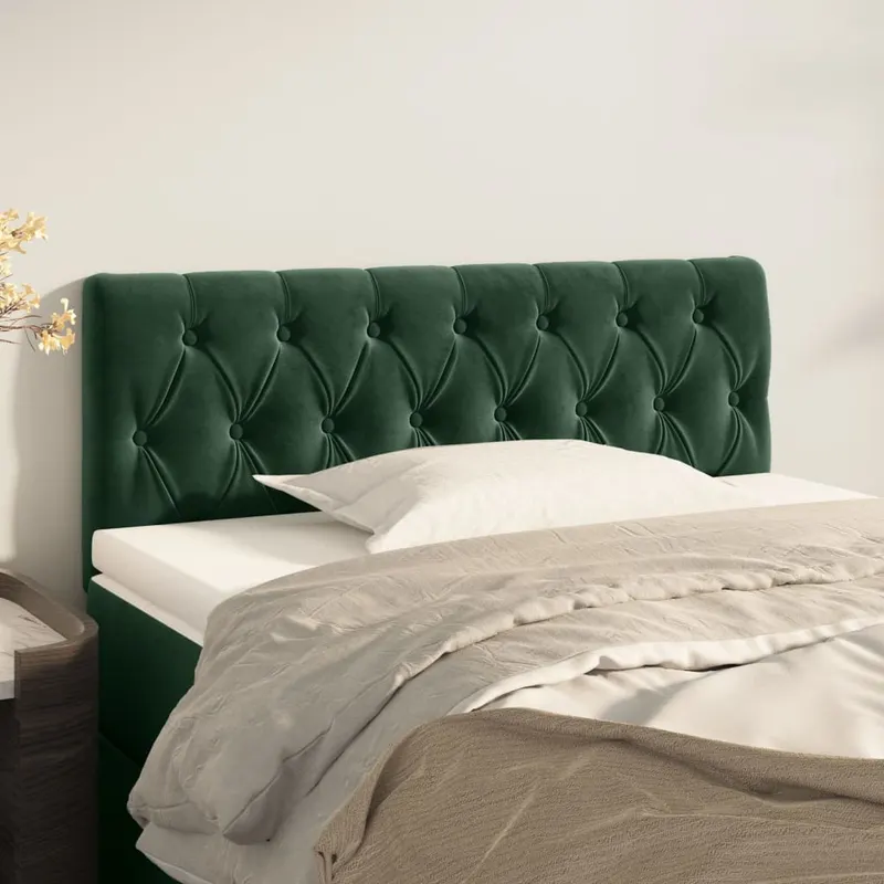 tablie de pat, verde inchis, 100x7x78/88 cm, catifea