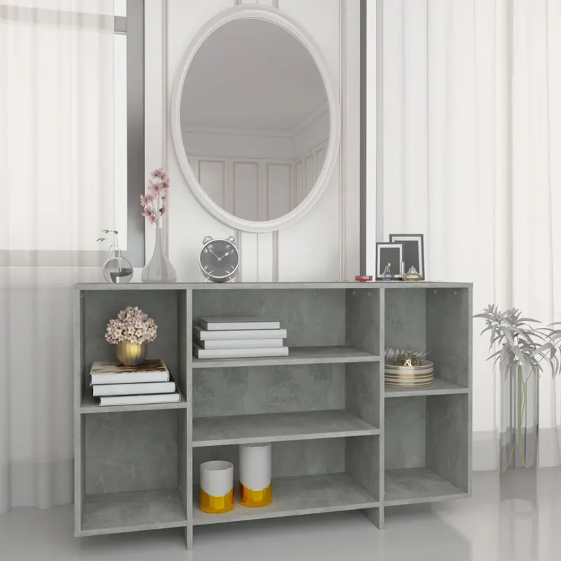 servanta, gri beton, 120x30x75 cm, pal