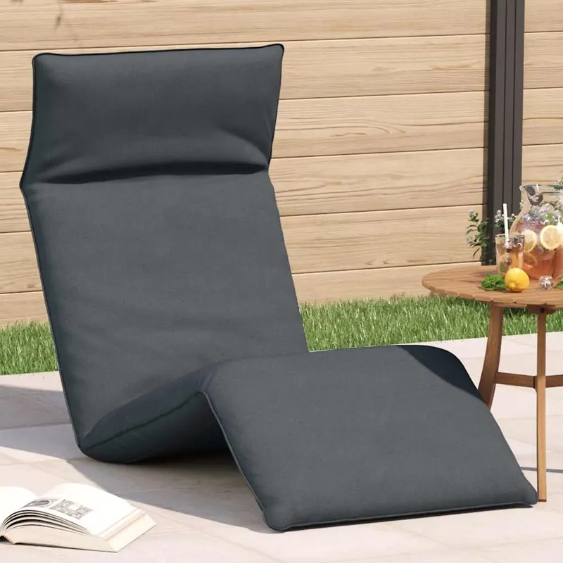 sezlong pliabil antracit 175x54x8,5 cm tesatura oxford