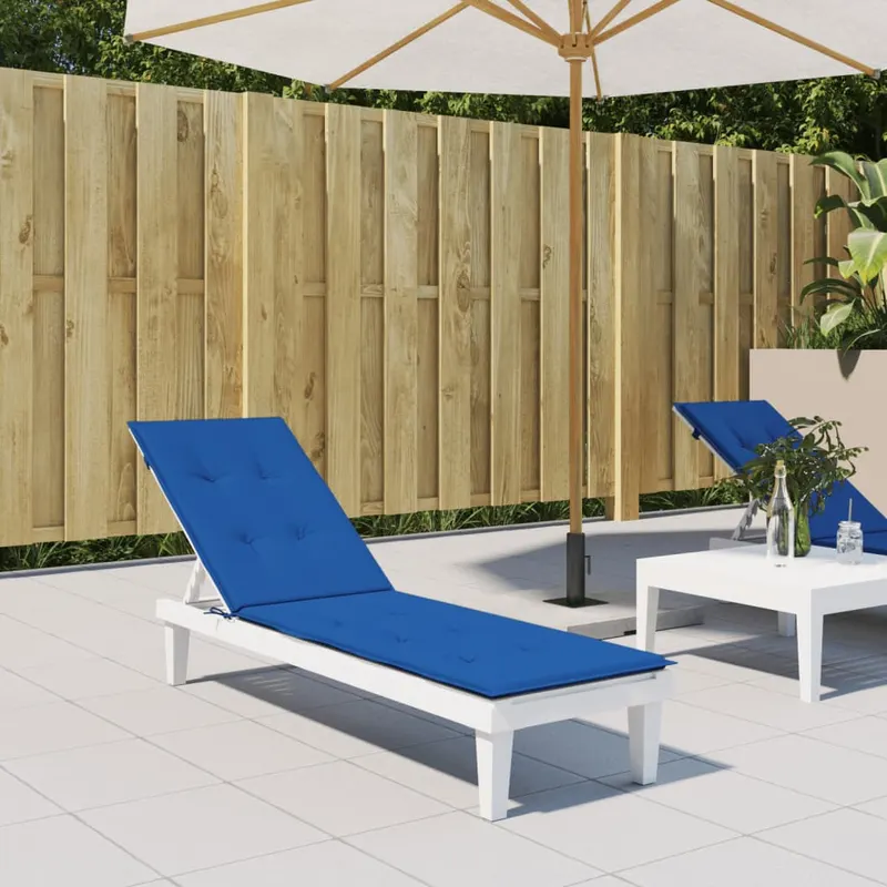 perna de sezlong, albastru regal, (75+105)x 50x3 cm
