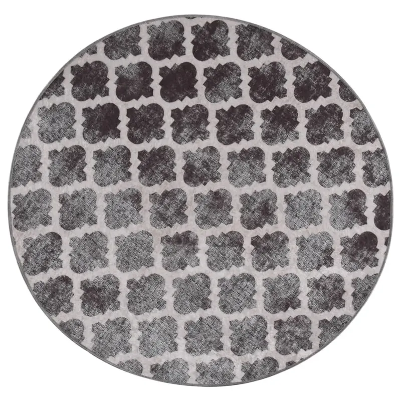 covor lavabil, multicolor, φ120 cm, antiderapant