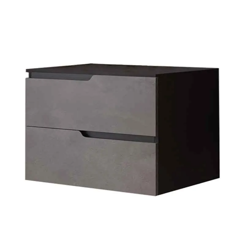 Mobilier cu blat Fluminia Bari 80, blat 2cm inclus, 2 sertare soft close, urban grey