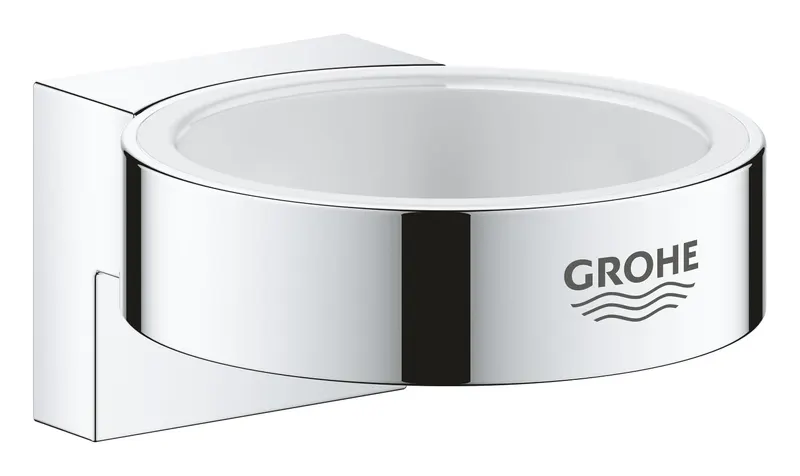 Suport Grohe 41027000, 66 mm, 56 mm, 2 orificii instalare, pe perete, metal, elemente fixare ascunse, Crom