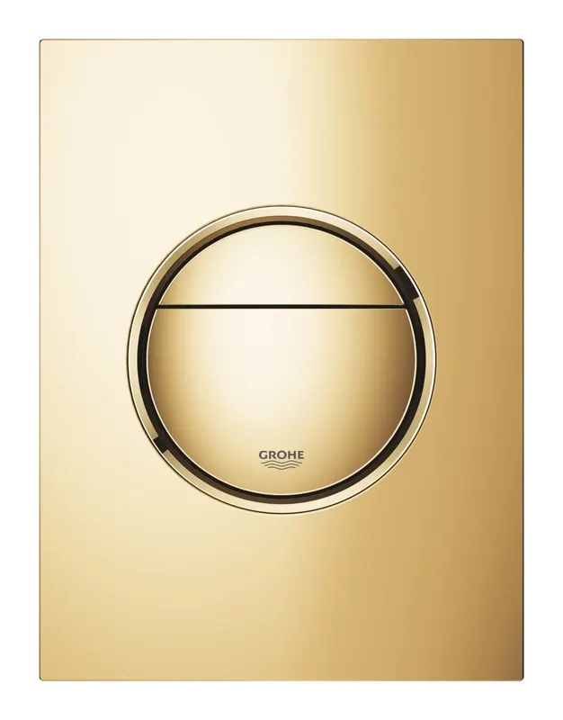 Clapeta WC Grohe 37601GL0, 130 mm, 172 mm, functie eco, verticala, incastrat pentru tip rezervor, Auriu
