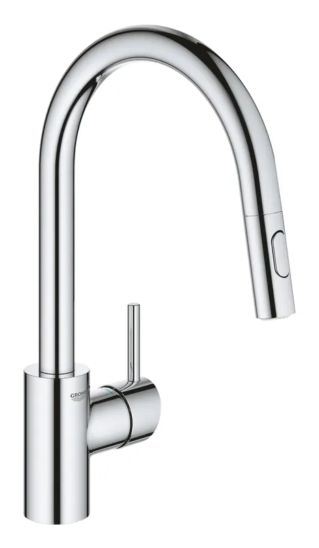 Baterie bucatarie Grohe 31483002, 1 bar, 381 mm, 223 mm, 1 orificii instalare, 2 sprayuri, 360 unghi pivotare, Crom