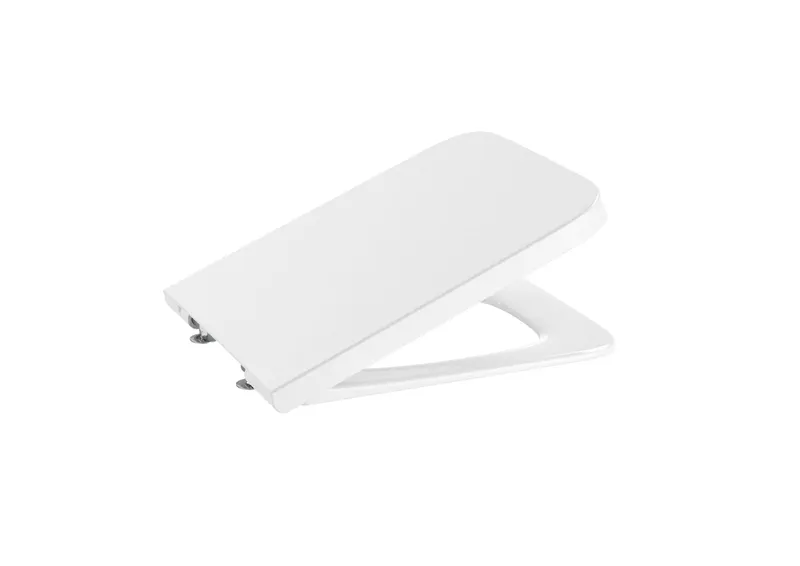 Capac WC Roca A80153200B, 442 mm, 372 mm, 1 functii speciale, capac softclose, suprafata antiaderent, Alb