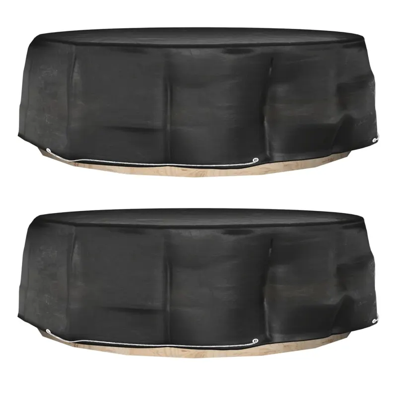 huse mobilier tip insula, 2 buc., 10 ocheti, rotund, Ø236x67 cm