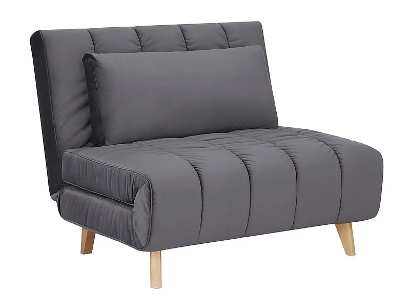 Fotoliu extensibil BELLA VELVET - Grey