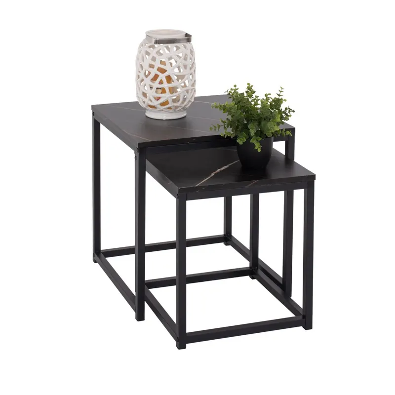 Set 2 masute de cafea CILSON 45x50/37x43 CM