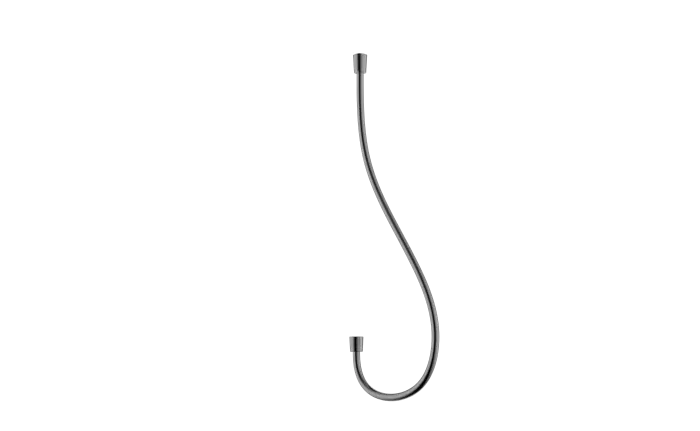 Furtun de dus anti-twist Inula, 150 cm, PVC cu capat conic, gun metal