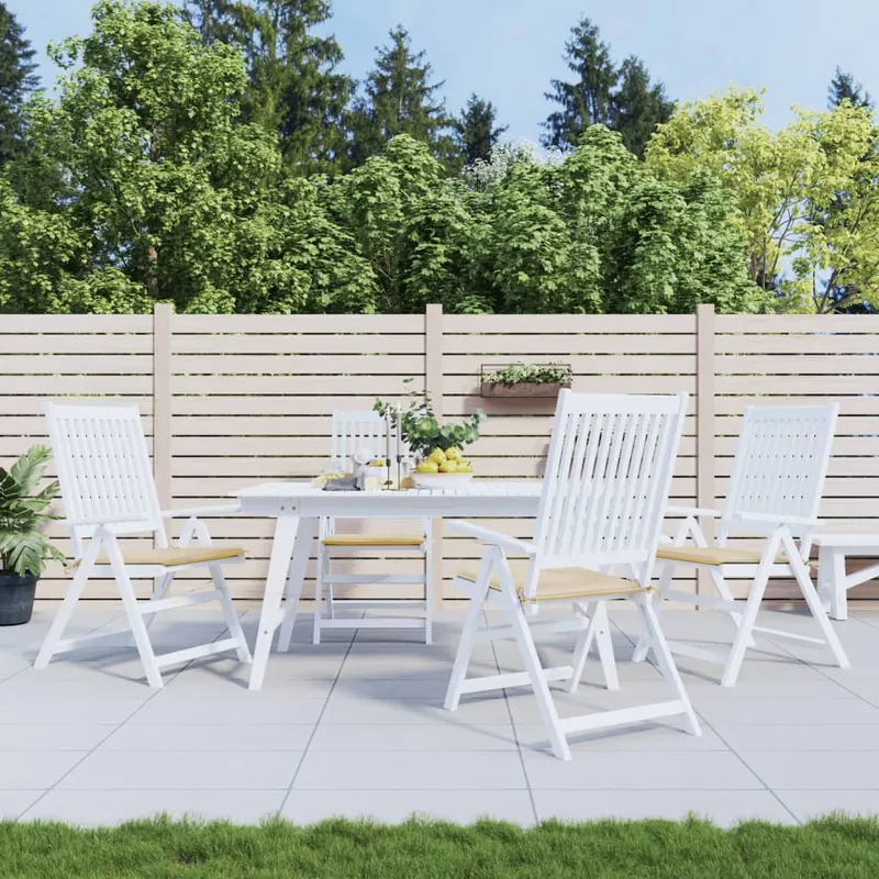 perne scaune gradina 4 buc. bej 40x40x3 cm tesatura oxford