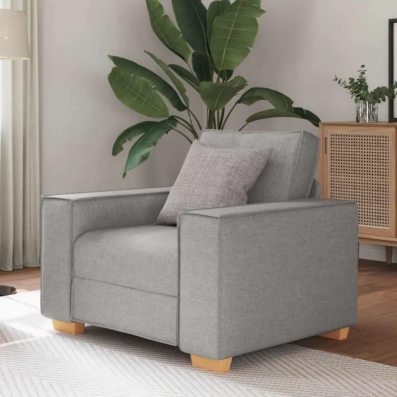canapea fotoliu gri nor, 60 cm, material textil