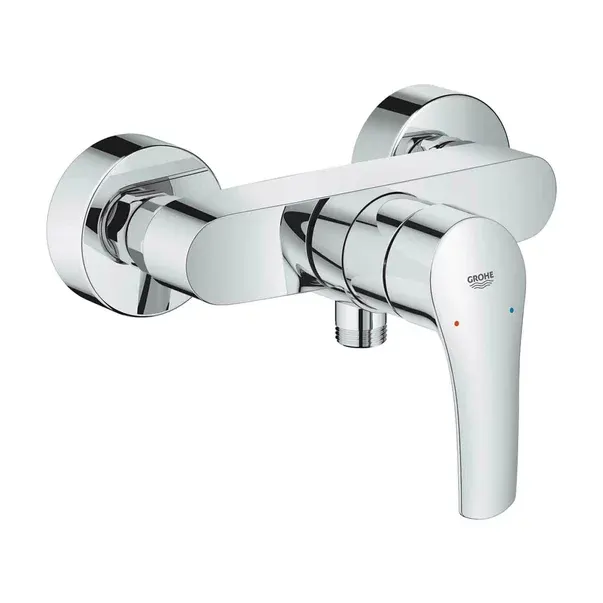 Baterie dus Grohe 33555003, 1 bar, 143 mm, 225 mm, 2 orificii instalare, 1 2 dimensiune racord furtun, Crom