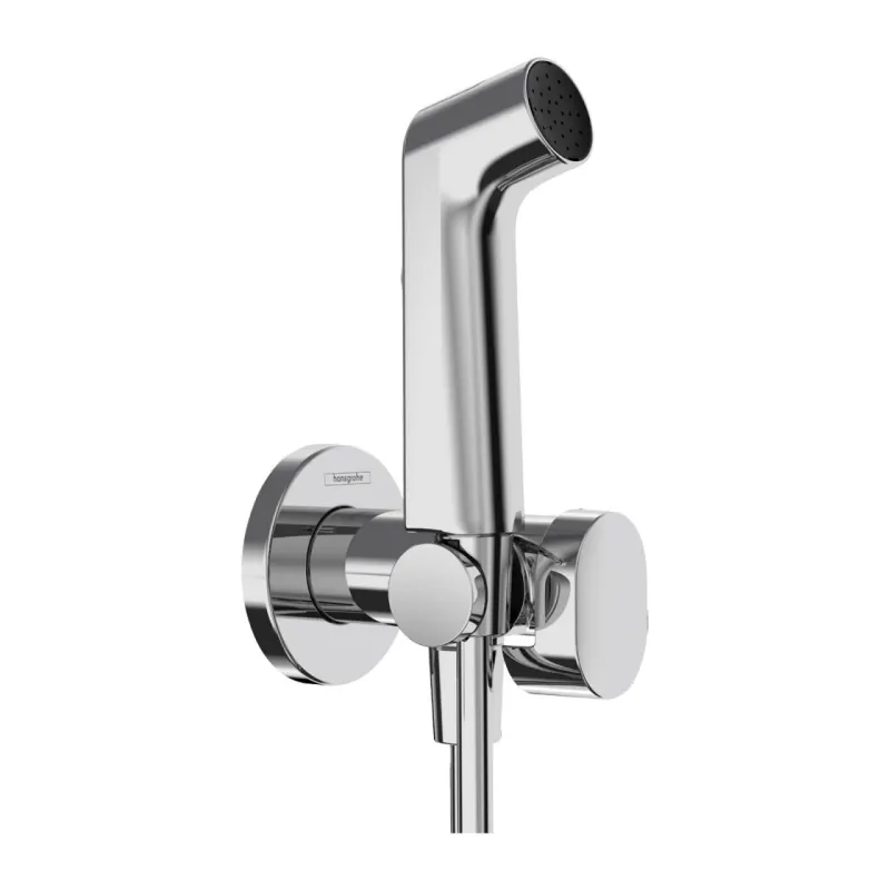 Dus igienic Hansgrohe S EcoSmart cu 1 jet, cu para, suport si furtun Bidette