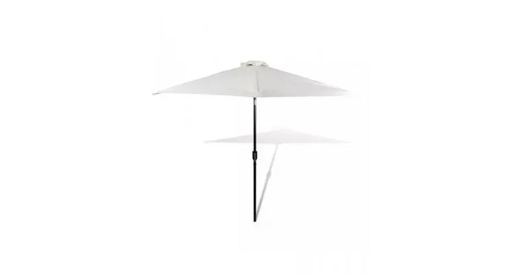Umbrelă de soare cu pol din oțel 3m, alb nisip