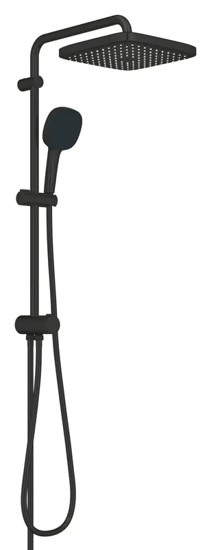 Coloana dus Grohe 269772431, 1.5 m, 110 mm, 736 mm, 250 mm, 3 functii para dus, 1 2 conexiune furtun, Negru
