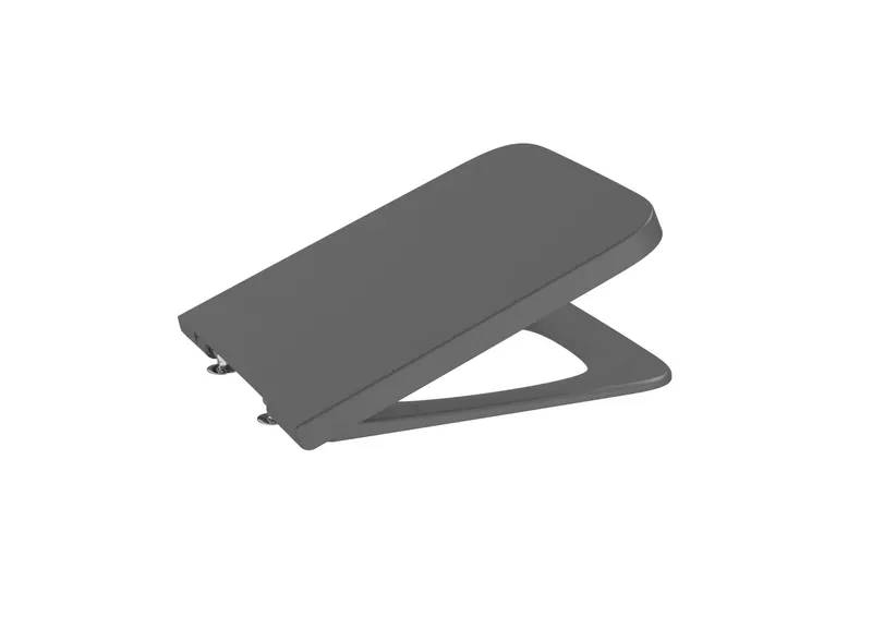 Capac WC Roca A80153264B, 442 mm, 372 mm, 1 functii speciale, capac softclose, suprafata antiaderent, Antracit