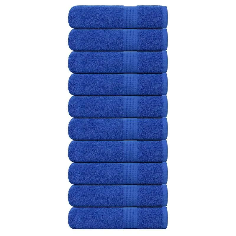Prosoape de maini, frogn, 10 buc., albastru, 50x100 cm, 360 g/m2
