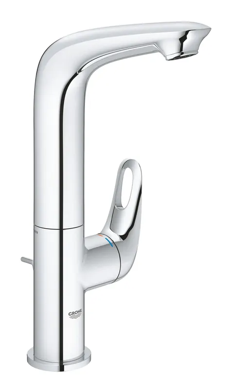 Baterie lavoar Grohe 23569003, Eurostyle, tip comanda monocomanda, tip instalare pe blat, marime l, crom