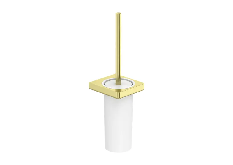 Set perie WC Roca A817036VA0, Perie Tempo, numar orificii instalare 2, tip instalare pe perete, auriu