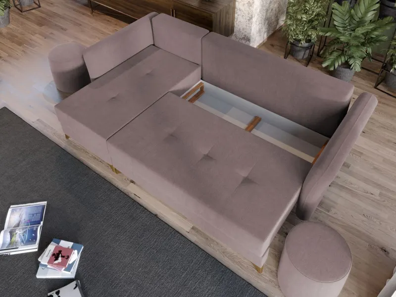 Coltar Bali Roz Pudrat — imaginea 3