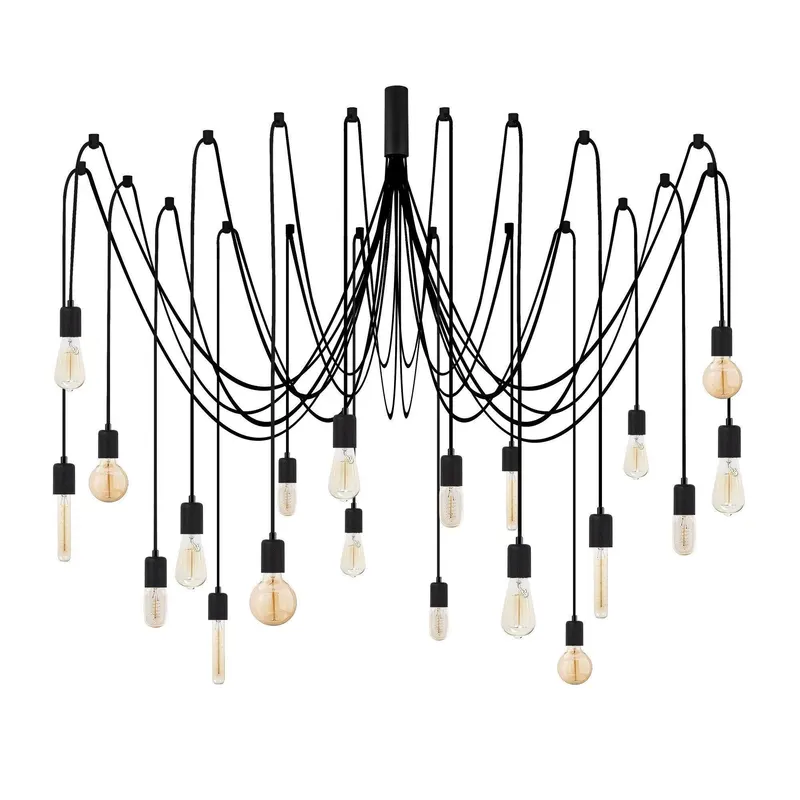 Lustra Candelabrix, Negru, 16x16x102 cm - Negru