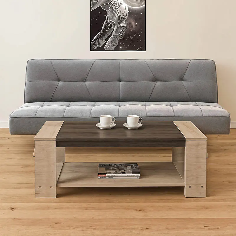 Set 2 piese mobilier pentru living Pulse, Tapițerie Textilă, Gri, 175x83x74 cm - Multicolor