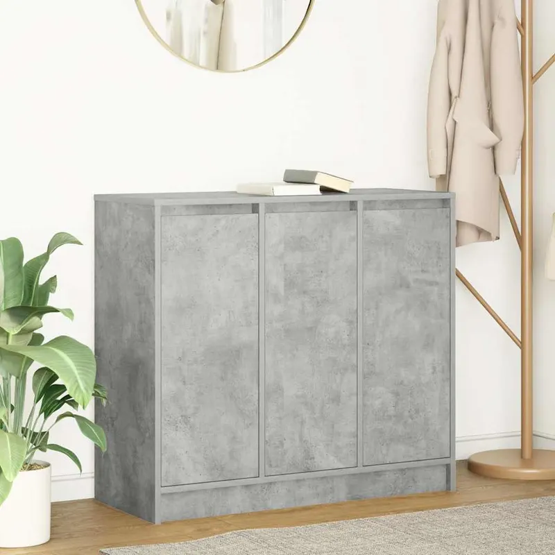bufeta gri beton 85x34x76 cm lemn prelucrat