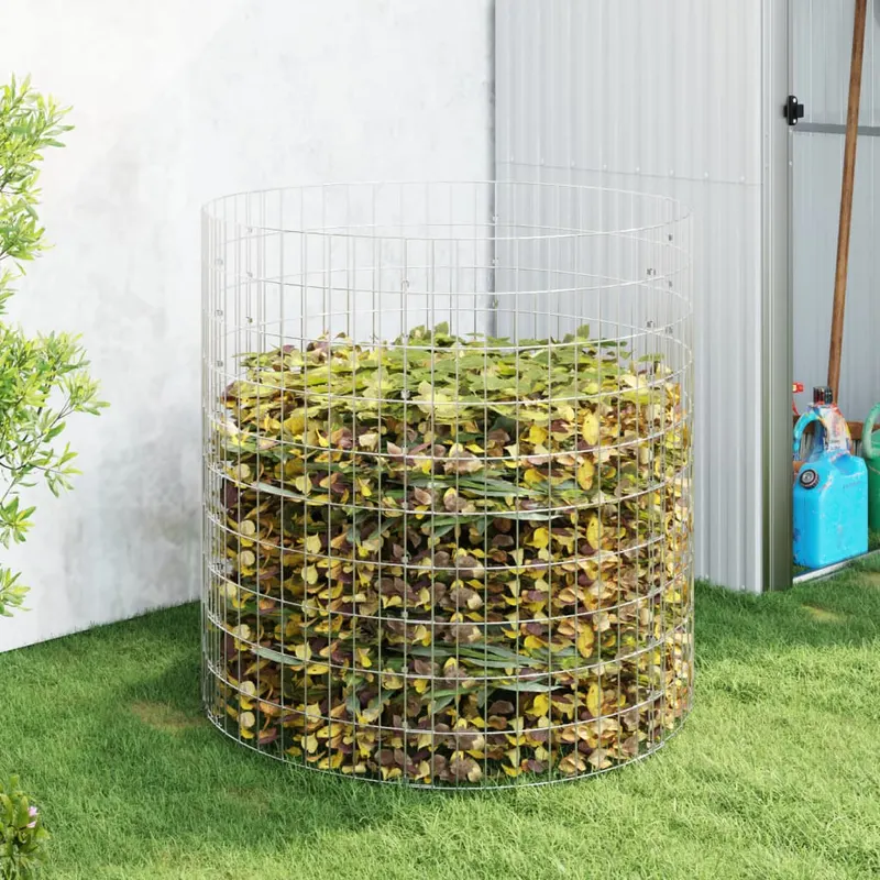 compostor de gradina, Ø100x100 cm, otel galvanizat