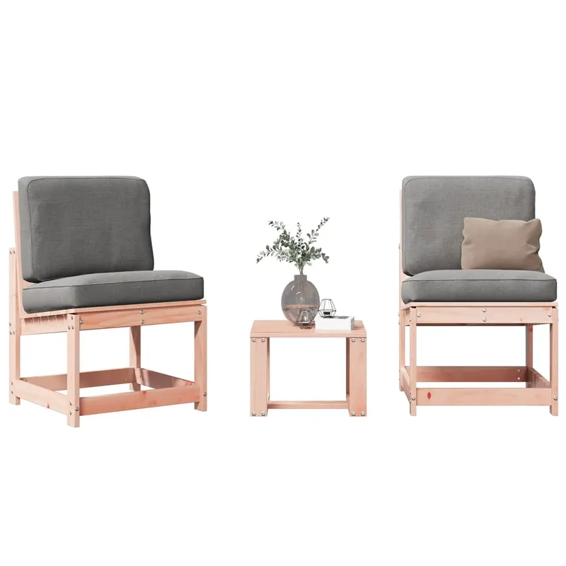 set mobilier de gradina, 3 piese, lemn masiv douglas