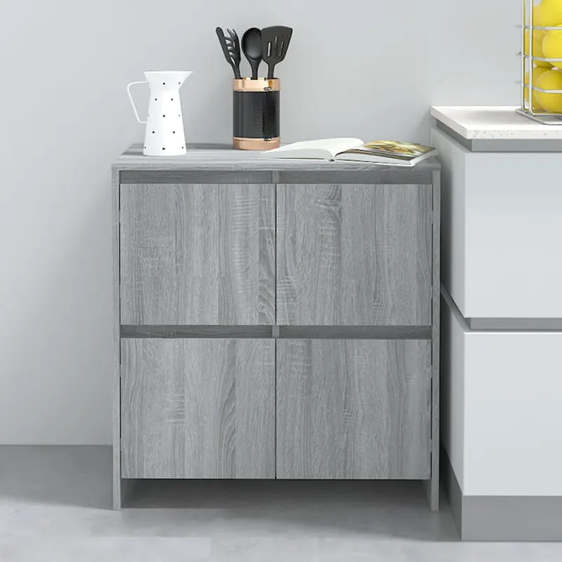 servanta, stejar sonoma gri, 70x41x75 cm, lemn prelucrat