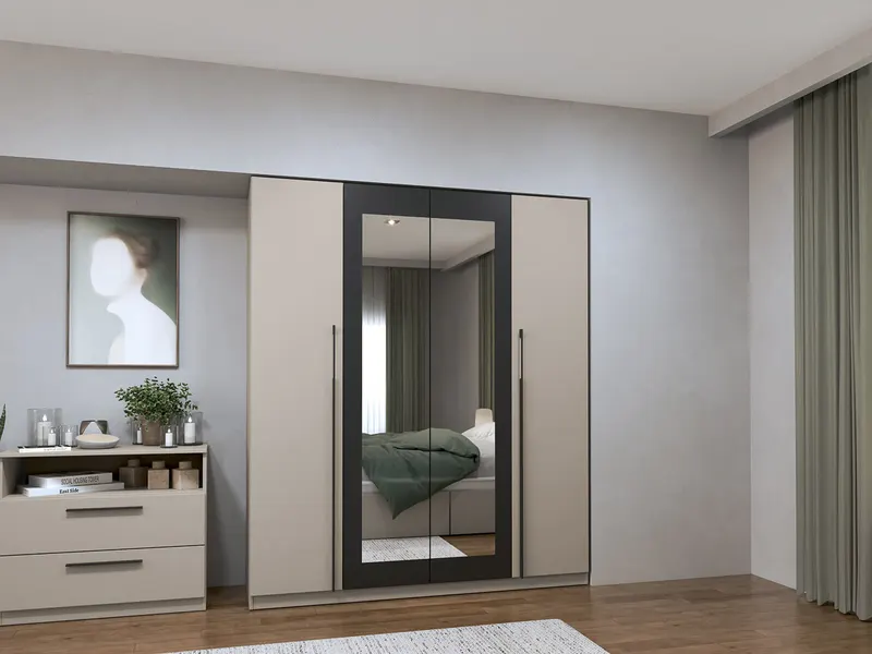 Dulap Dormitor Sand 4U - 164x48x192