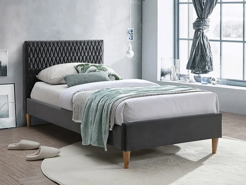 Pat AURIS VELVET 90 x 200 CM - Grey