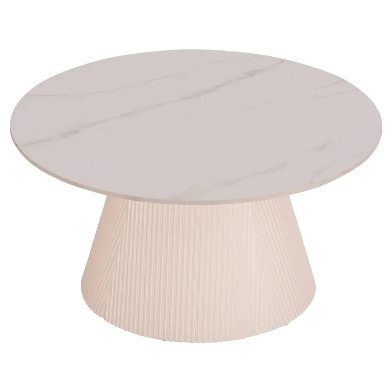 Masuta de cafea MARGIE Φ80x41 CM - Cream
