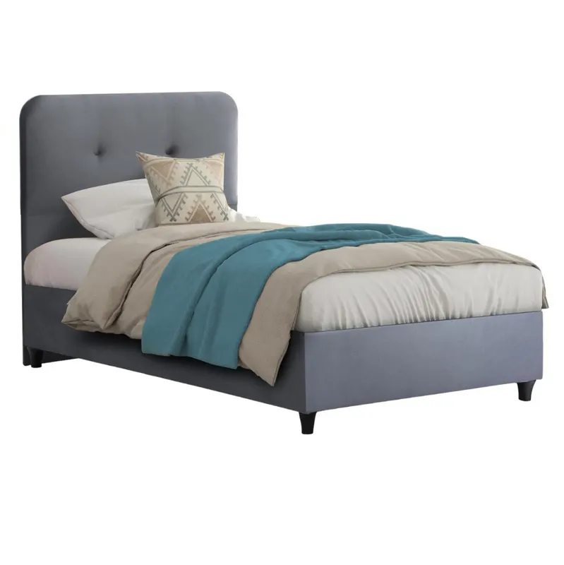 Pat ADVIRA GREY VELVET 90 x 200 CM